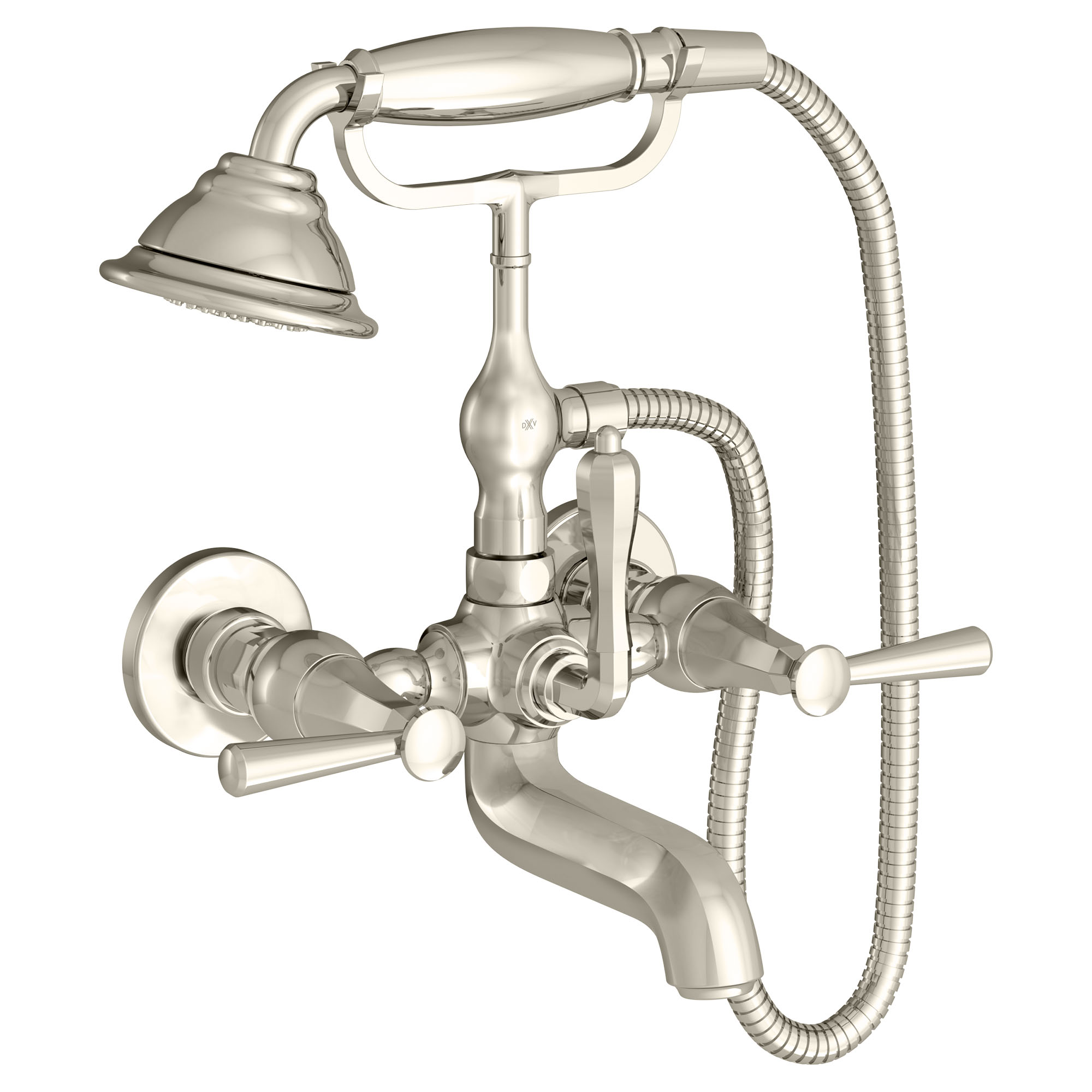 FITZGERALD WALL MOUNT TUB FILLER WITH HAND SHOWER